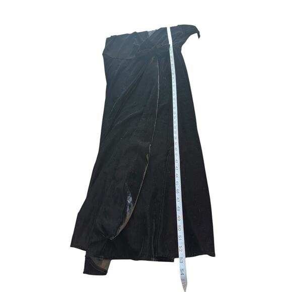 Lauren Ralph Lauren Women's Black Velvet Tie Waist Cocktail Hour Dress Size 14 - Picture 9 of 10